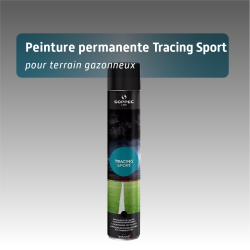 Bombe de marquage tracing sport peinture temporaire pour gazon - 3 à 6 mois - 6 coloris
